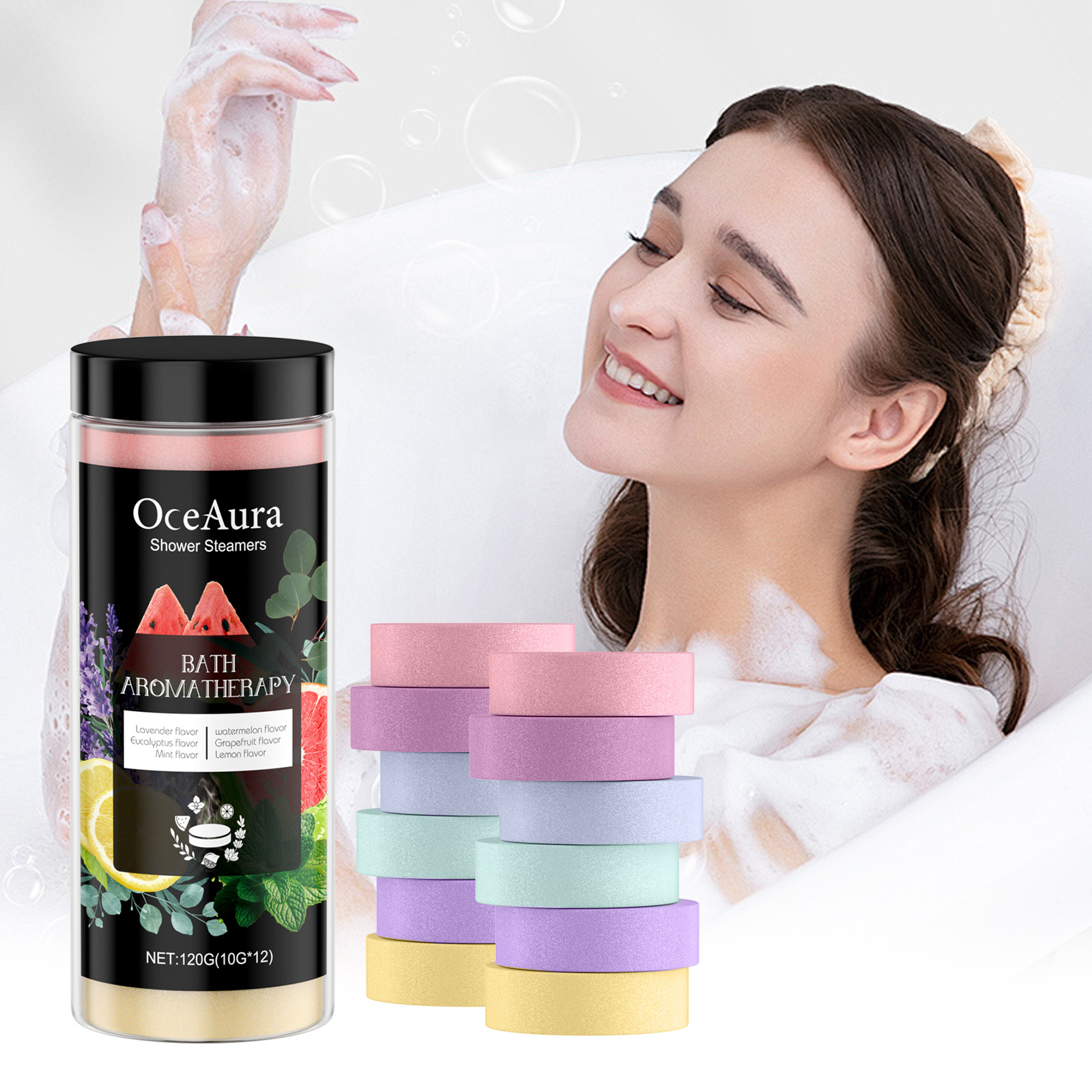 Shower Steamer Tablet - Pastiglie effervescenti per doccia, regalo di