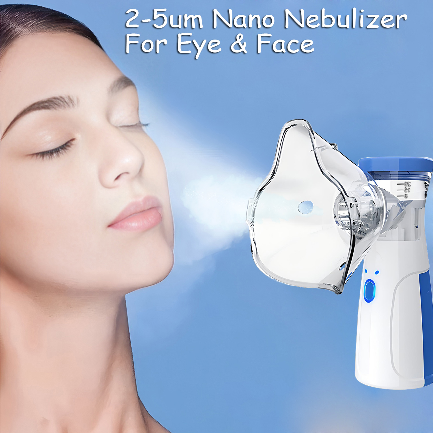 Facial Steamer Nano - Mini Umidificatore Portatile, Dispositivo per Vapore